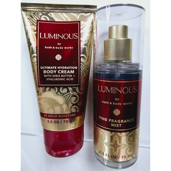 Bath & Body Works Other - LUMINOUS Bath & Body Works Travel Size Set Mist Body Cream 2.5oz NEW